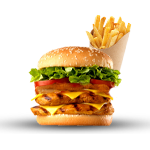 Chicken Burger With Chips 